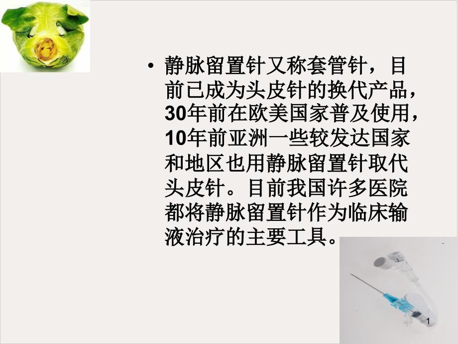 留置针的护理课件_第1页