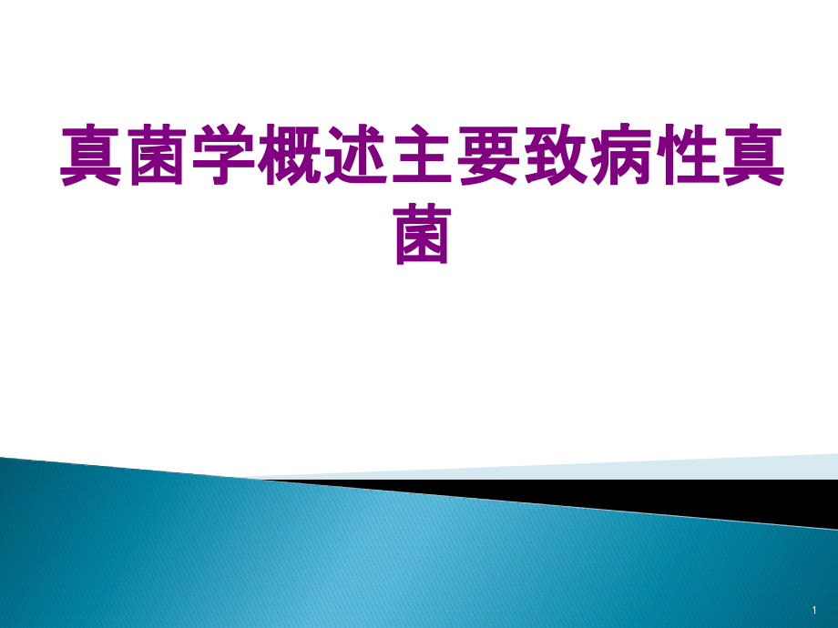 真菌学概述主要致病性真菌优质课件_第1页