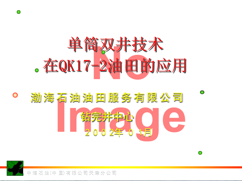 单筒双井技术在渤海的应用课件_第1页