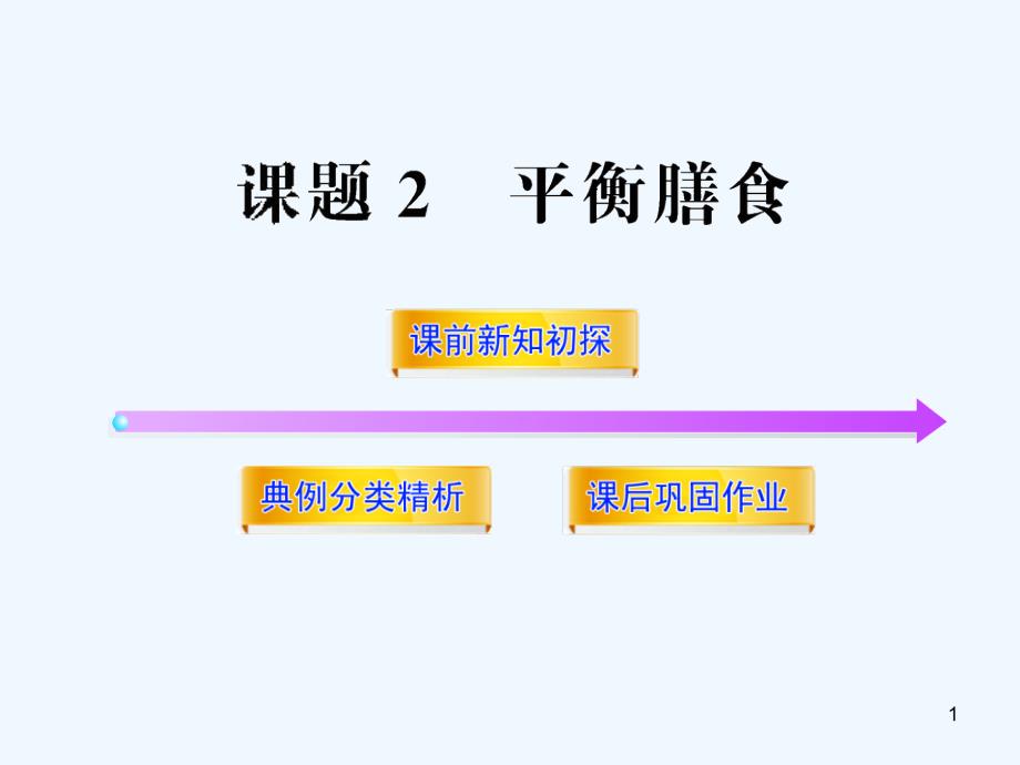 鲁科版选修一22《平衡膳食》课件_第1页