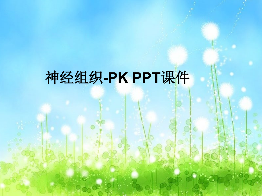 神经组织-PK-课件_第1页