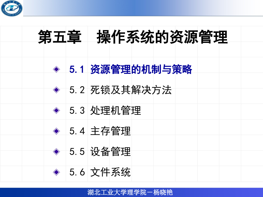 第五章-操作系统的资源管理-概述分析课件_第1页