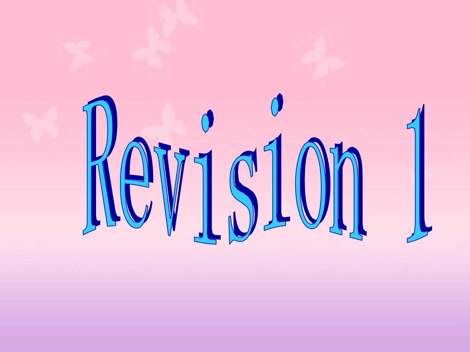 人教版一年级起点小学二年级英语下册Revision-1_ppt课件_第1页