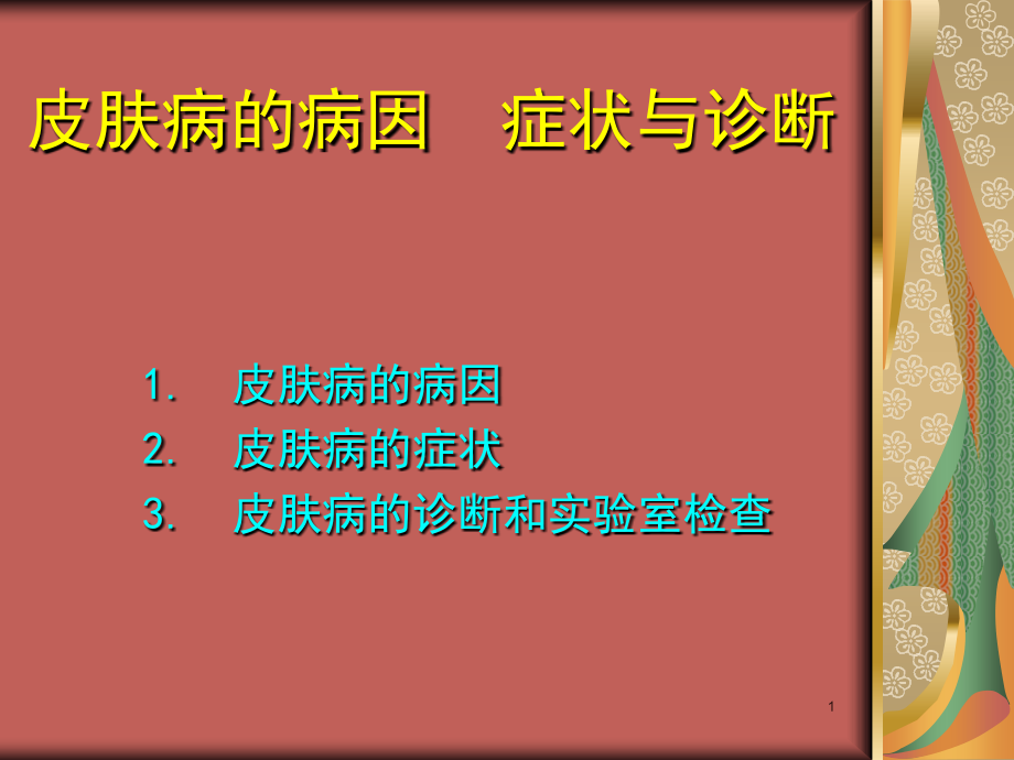 皮肤病的病因症状课件_第1页