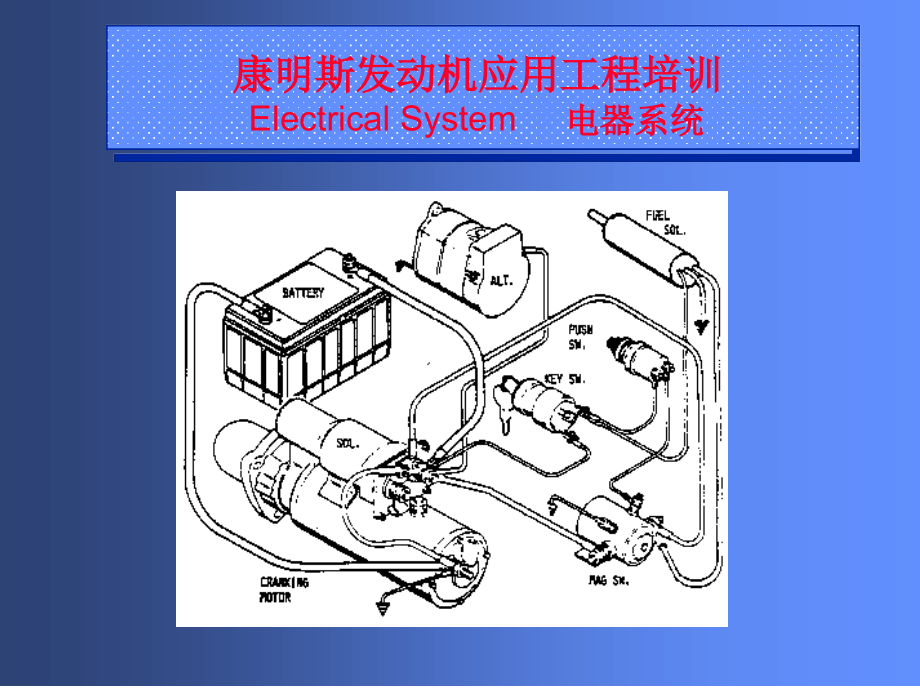 康明斯发动机应用工程培训电器系统课件_第1页