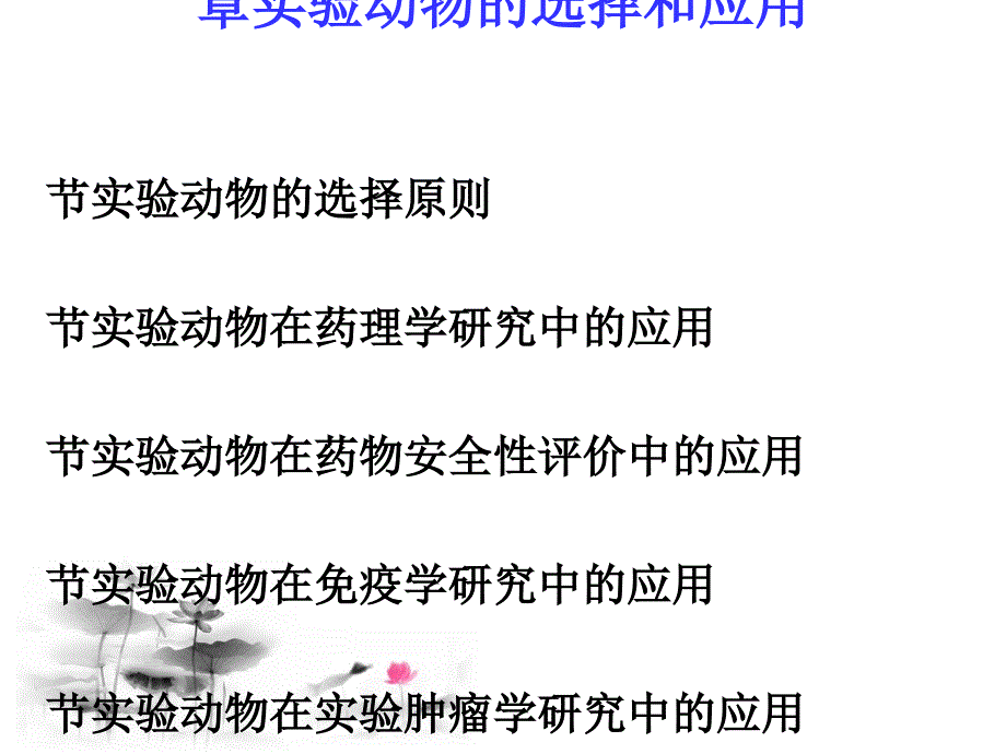 第八章实验动物选择和应用课件_第1页