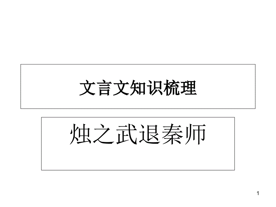 语文必修一文言文知识梳理课件_第1页