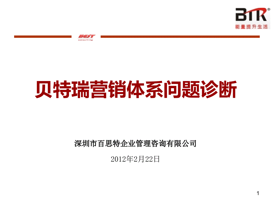 集团营销体系问题诊断课件_第1页