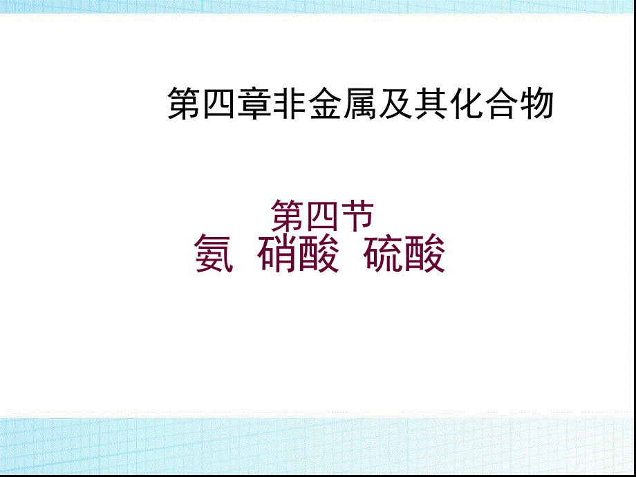 化学必修一4.4《氨-硝酸-硫酸》优秀ppt课件_第1页