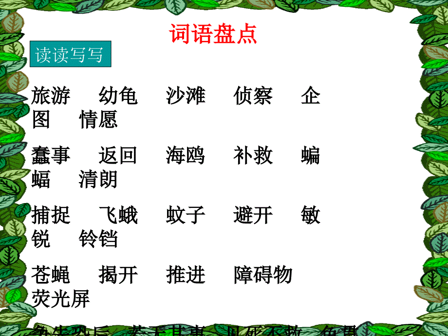 人教版小学语文四年级下册园地三公开课ppt课件_第1页