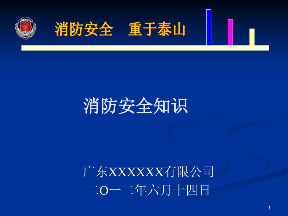 星级酒店消防安全知识培训教程课件_第1页