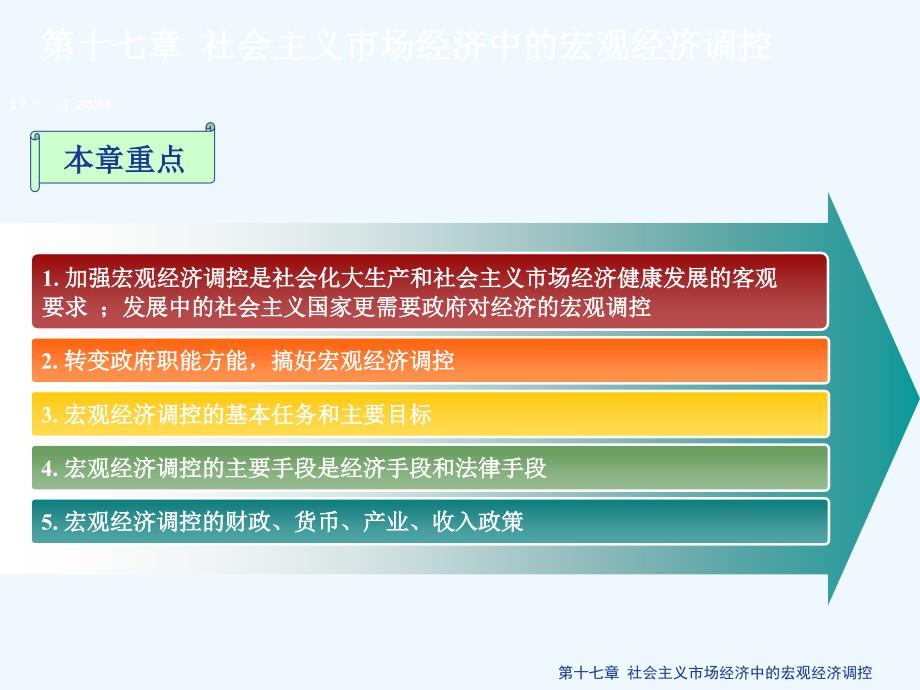 教程17第十七章社会主义市场经济中的宏观经济调控课件_第1页