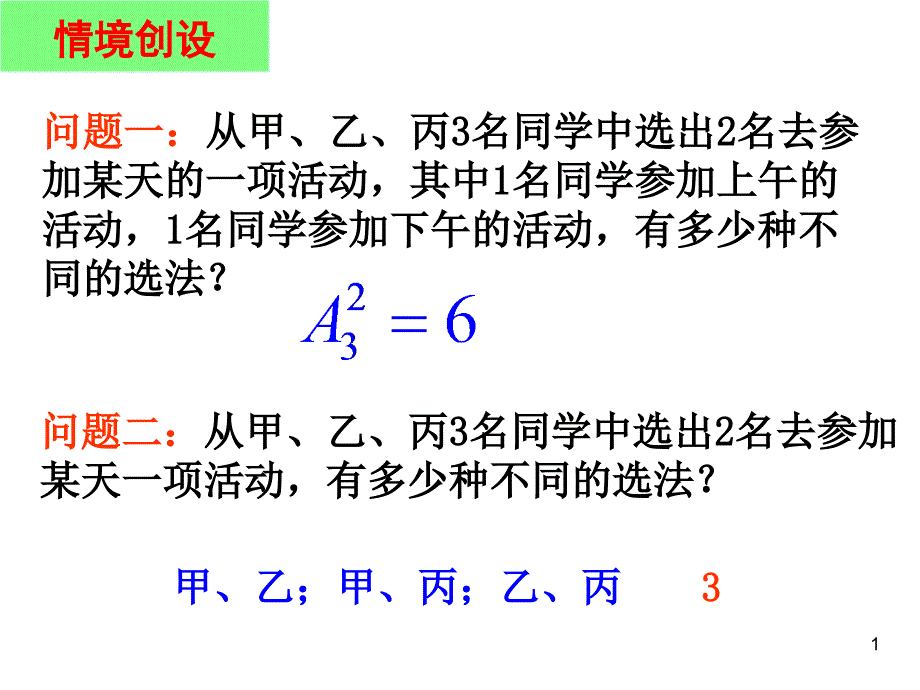 数学排列与组合课件_第1页