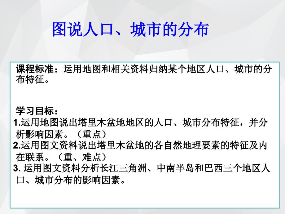 图说人口、城市分布教学ppt课件(省优质课)_第1页