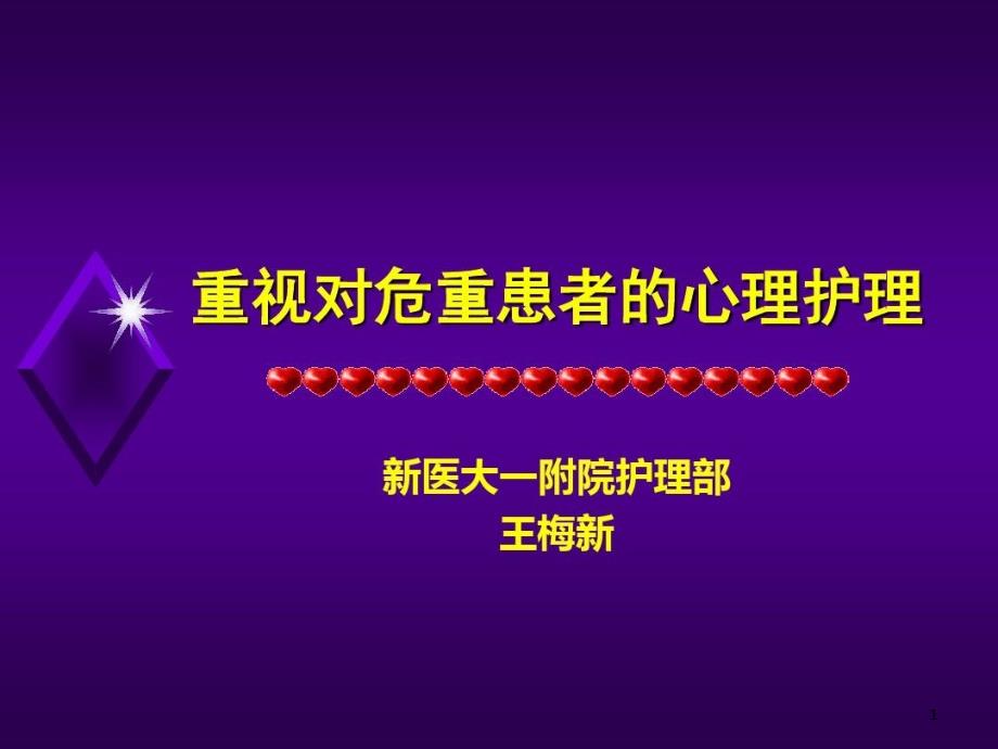 重视对危重患者的心理护理资料课件_第1页