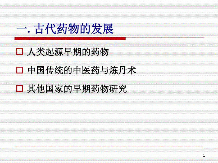 药物的起源与新药研发课件_第1页