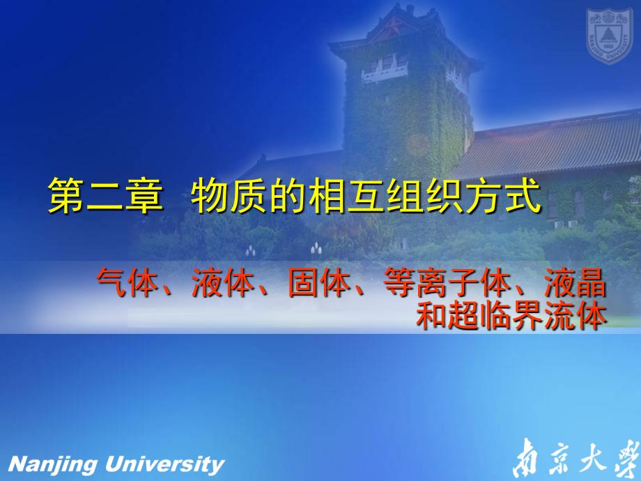 大学化学第二章物质的相互组织方式—第一节资料_第1页