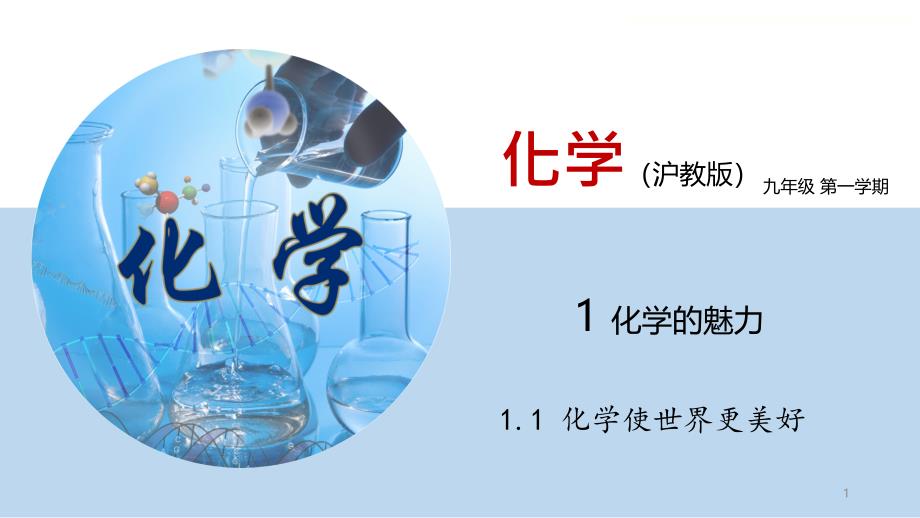 九年级化学第一学期教学ppt：1.1-化学使世界更美好(课件)_第1页