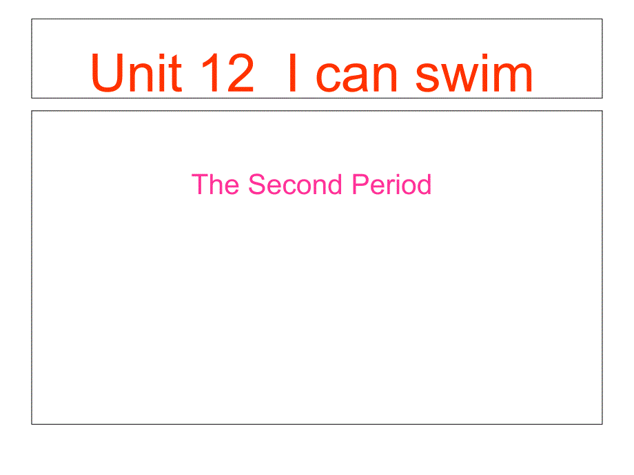 一年级下册英语ppt课件-Unit-12-I-can-swim第二课时(2)-北师大版_第1页