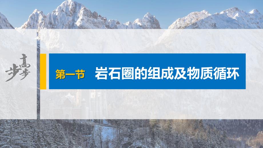 高中地理-鲁教版选择性必修1-新教材第二单元-第一节-岩石圈的组成及物质循环课件_第1页