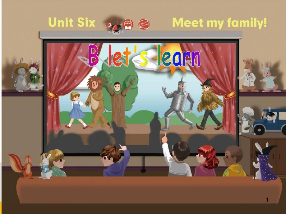 四年级上册Unit-6-Meet-my-family-B-Let’s-learn-ppt课件_第1页