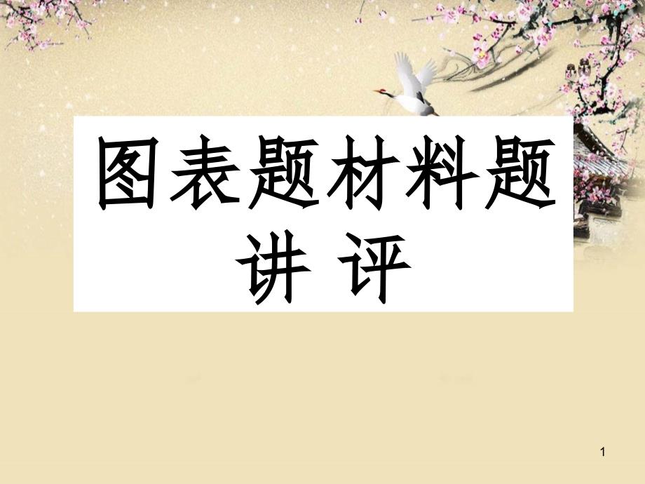 高中政治经济生活材料题图表题试题讲评课课件_第1页