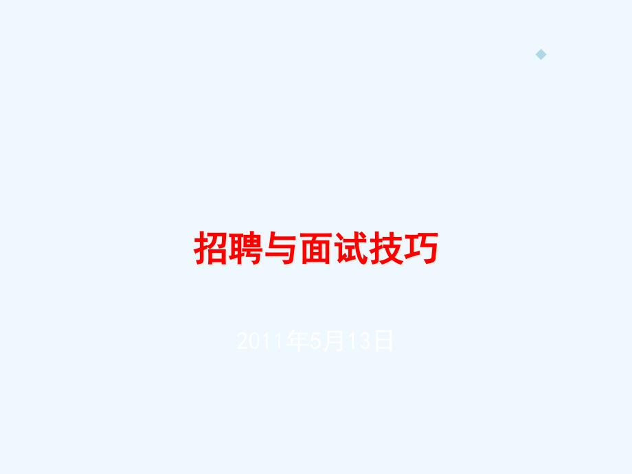 IT企业招聘与面试技巧课件_第1页