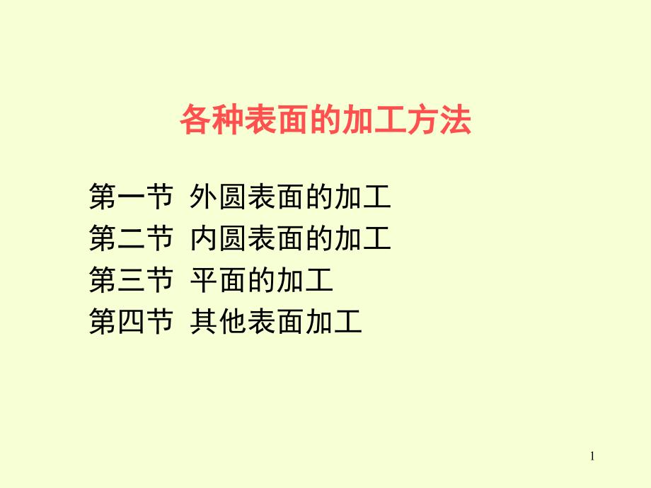 各种表面的加工方法课件_第1页