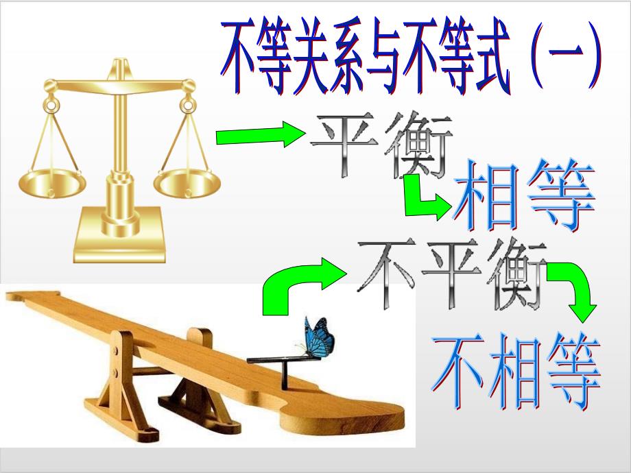 人教A版数学必修五《不等关系与不等式》优质ppt课件_第1页