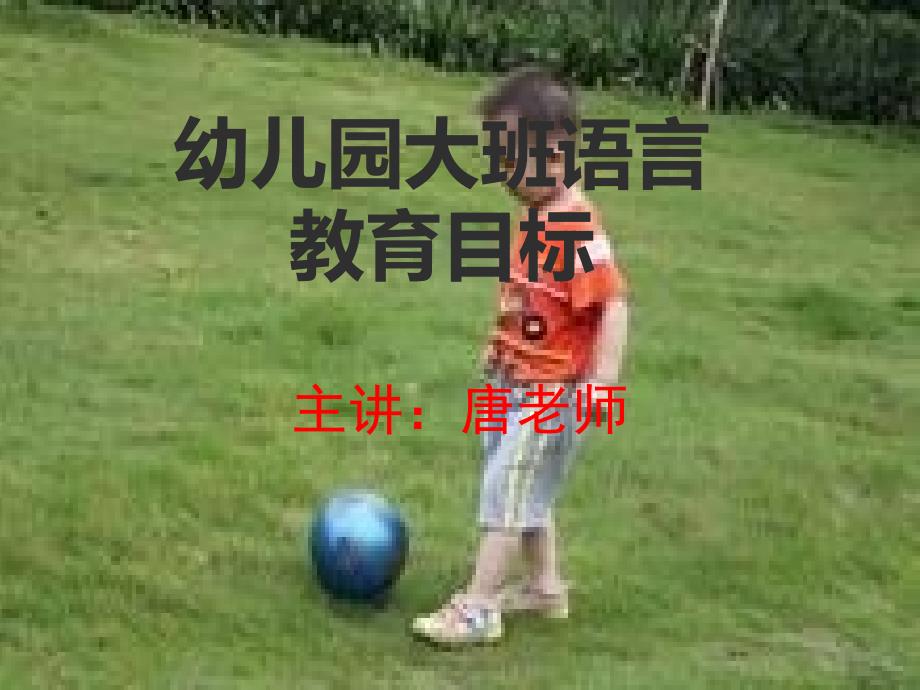 幼儿园大班语言教育目标_第1页