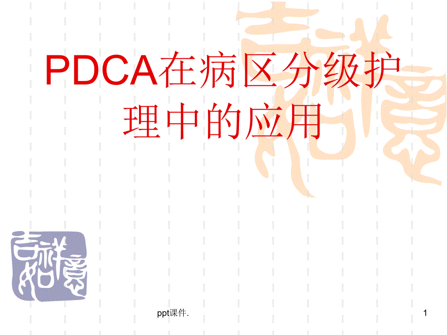 PDCA在病区分级护理中的应用课件_第1页