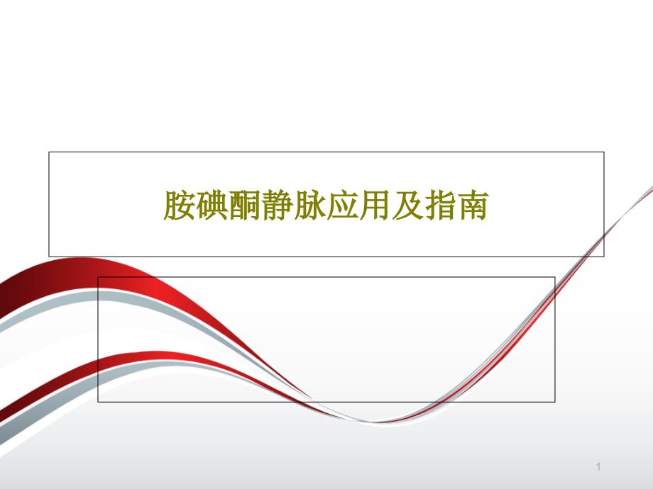 胺碘酮静脉应用及指南课件_第1页