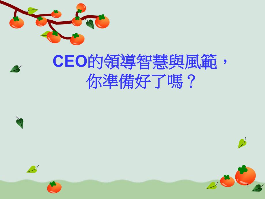 CEO管理运营之道经典实用ppt课件_第1页