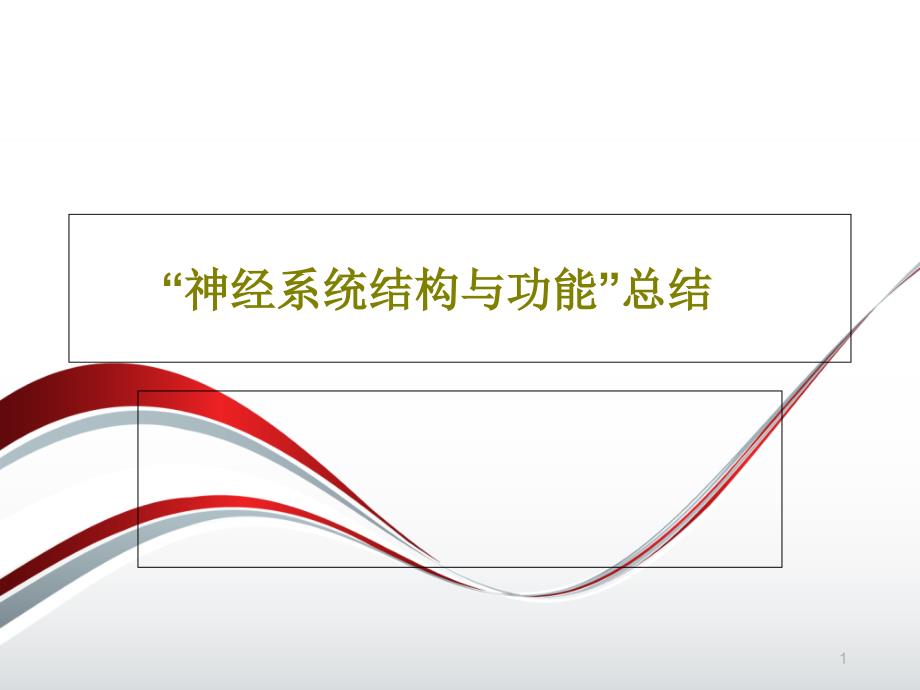 “神经系统结构与功能”总结课件_第1页