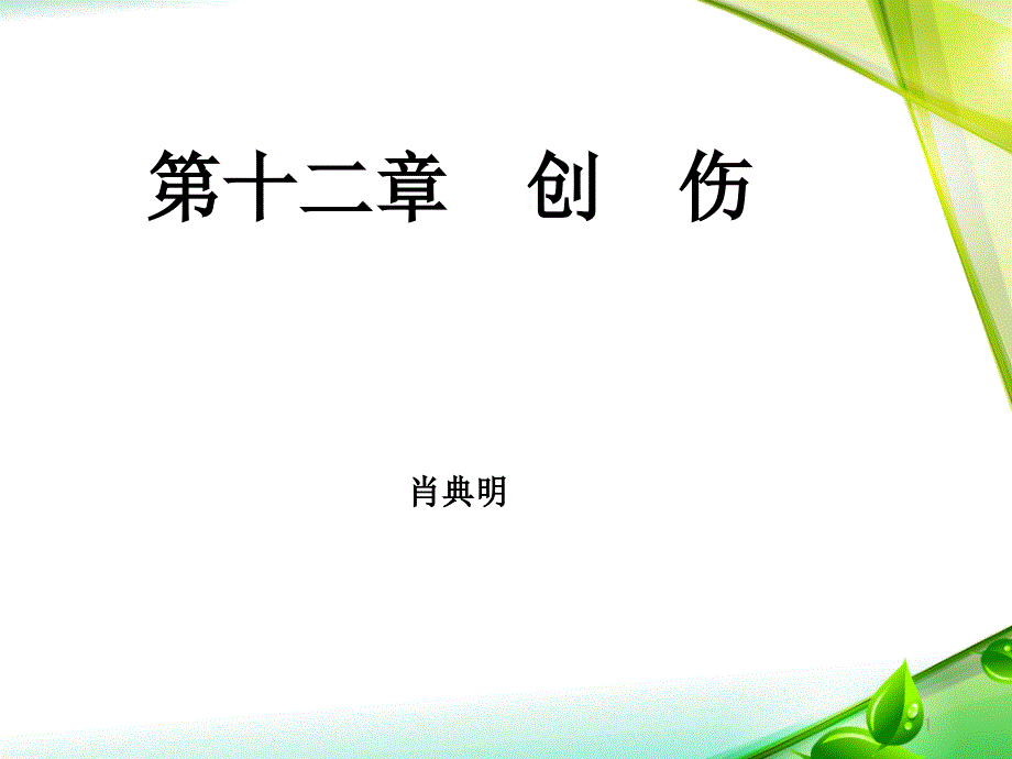 创伤外科学第八版讲义课件_第1页