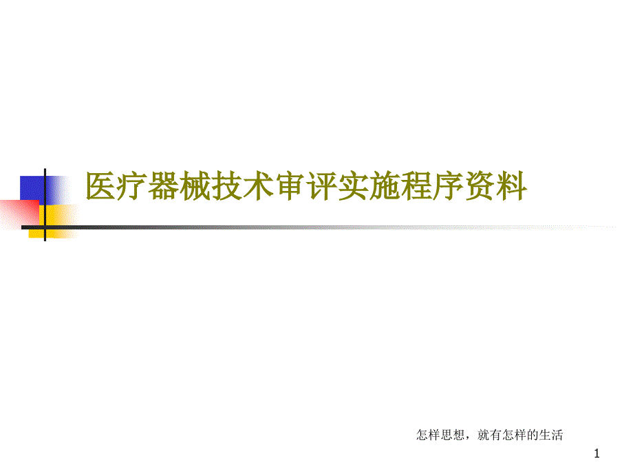 医疗器械技术审评实施程序课件_第1页