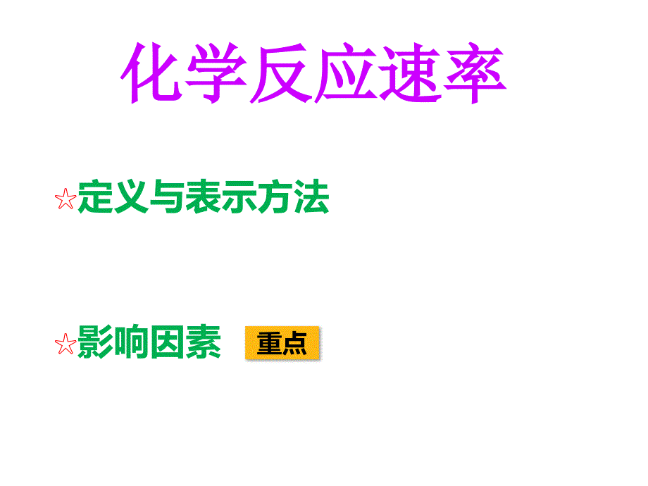 人教版高中化学选修四化学反应速率课件_第1页