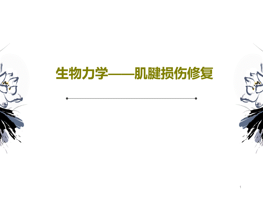 生物力学肌腱损伤修复课件_第1页