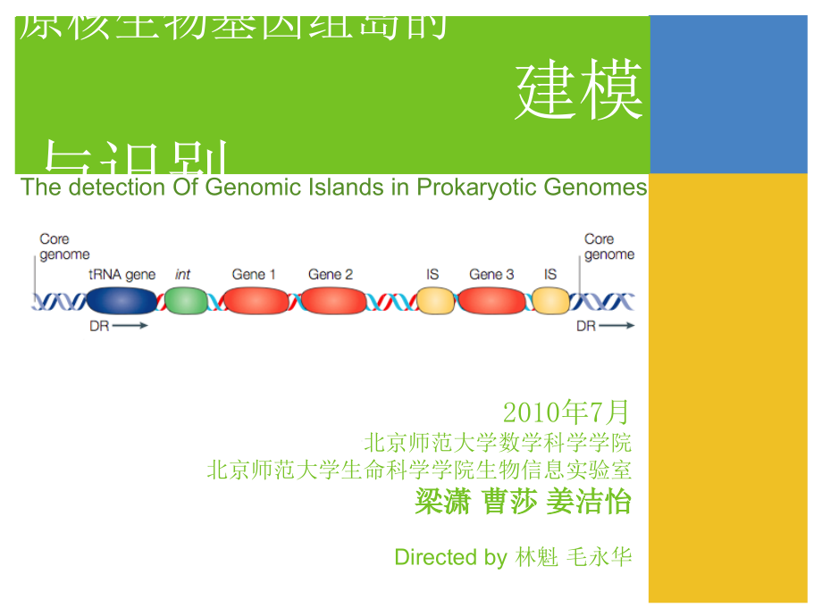 基因组岛的建模与识别课件_第1页