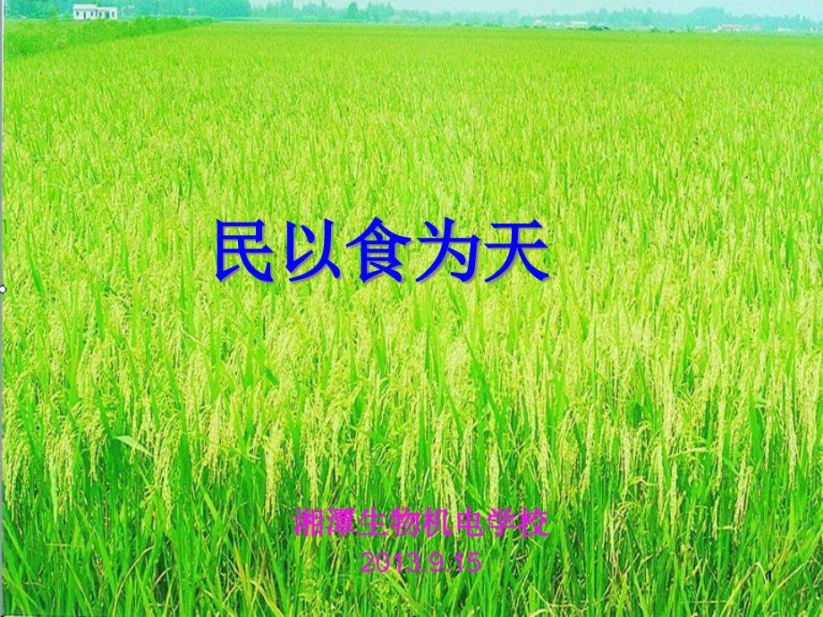 优质稻保优高产高效栽培技术课件_第1页