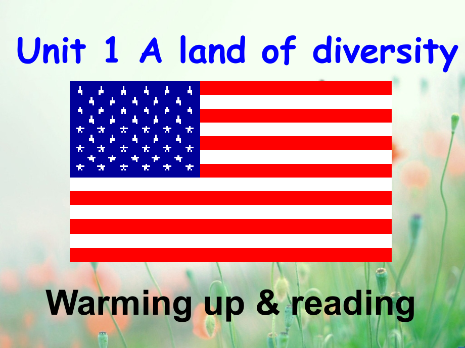 高中英语选修8-Unit1-A-land-of-diversity--Reading教学内容课件_第1页