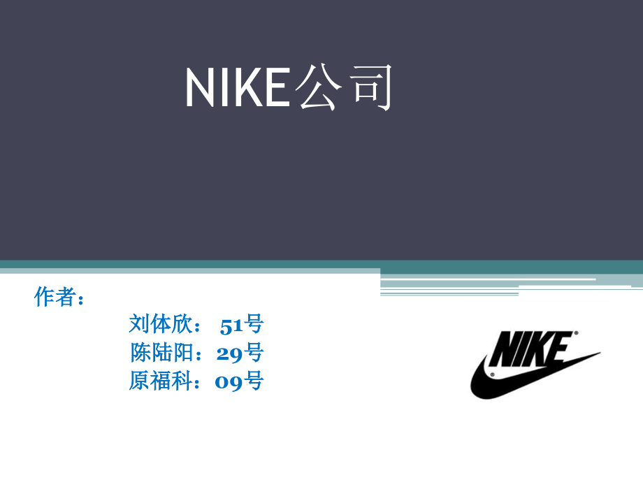 关于NIKE公司的CIS调查分析课件_第1页