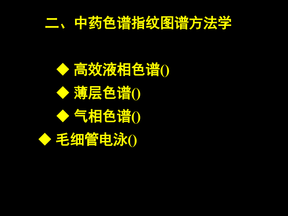 中药色谱指纹图谱方法学薄层色谱课件_第1页