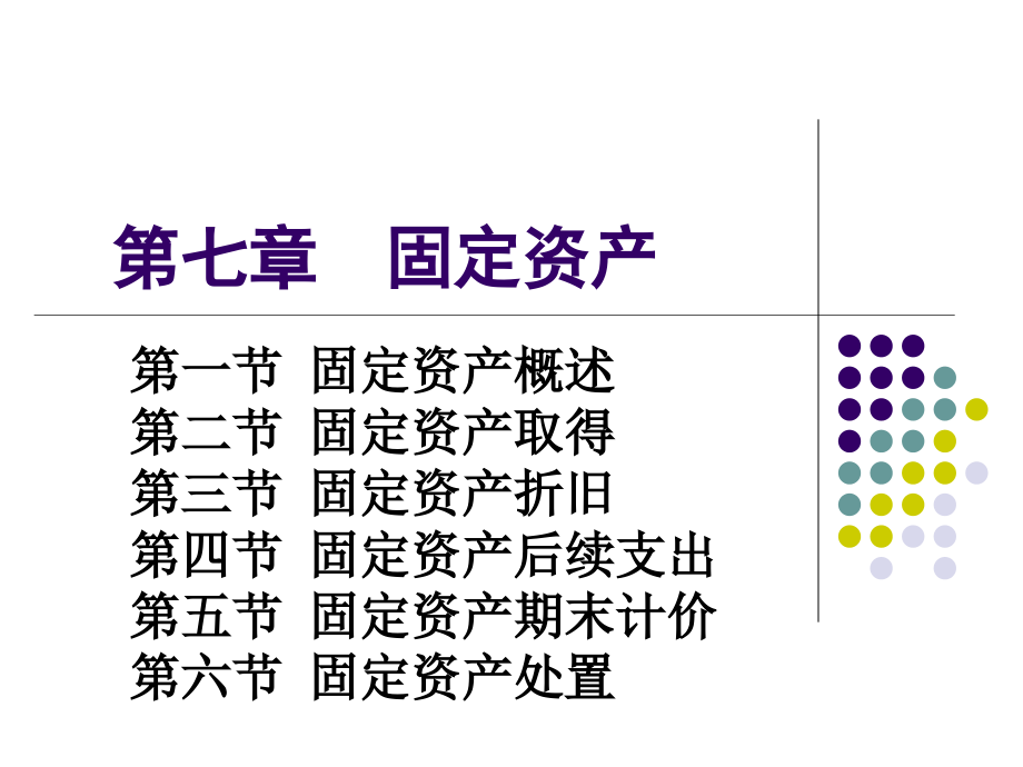 中级财务会计固定资产课件_第1页