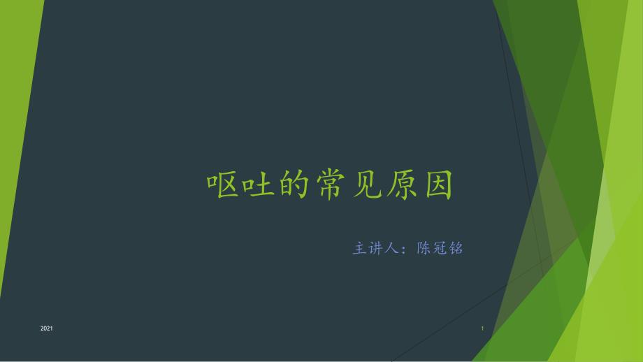 呕吐的常见原因 ppt课件_第1页