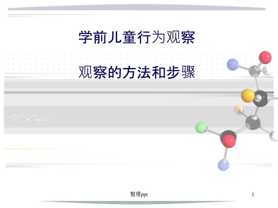 学前儿童行为观察课件_第1页