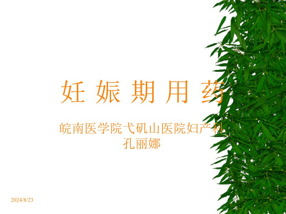 妊娠期用药ppt课件_第1页