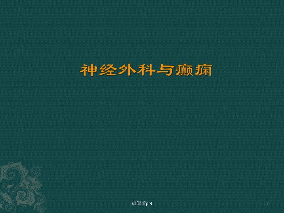 基础理论神经外科与癫痫课件_第1页