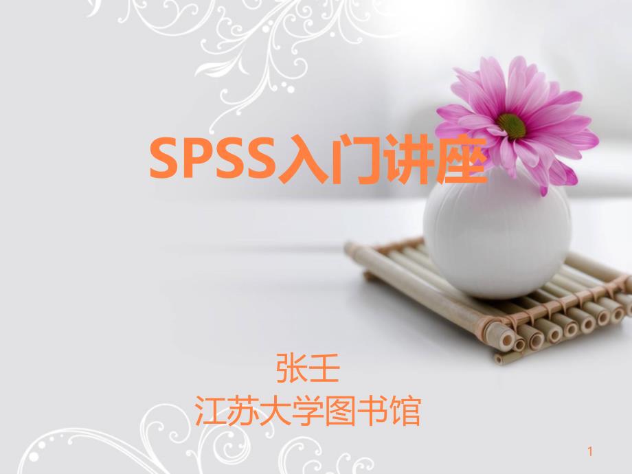 spss医学入门讲座课件_第1页