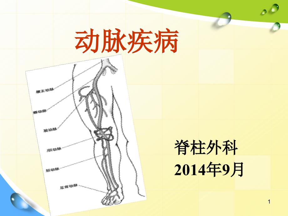 动脉疾病护理课件_第1页